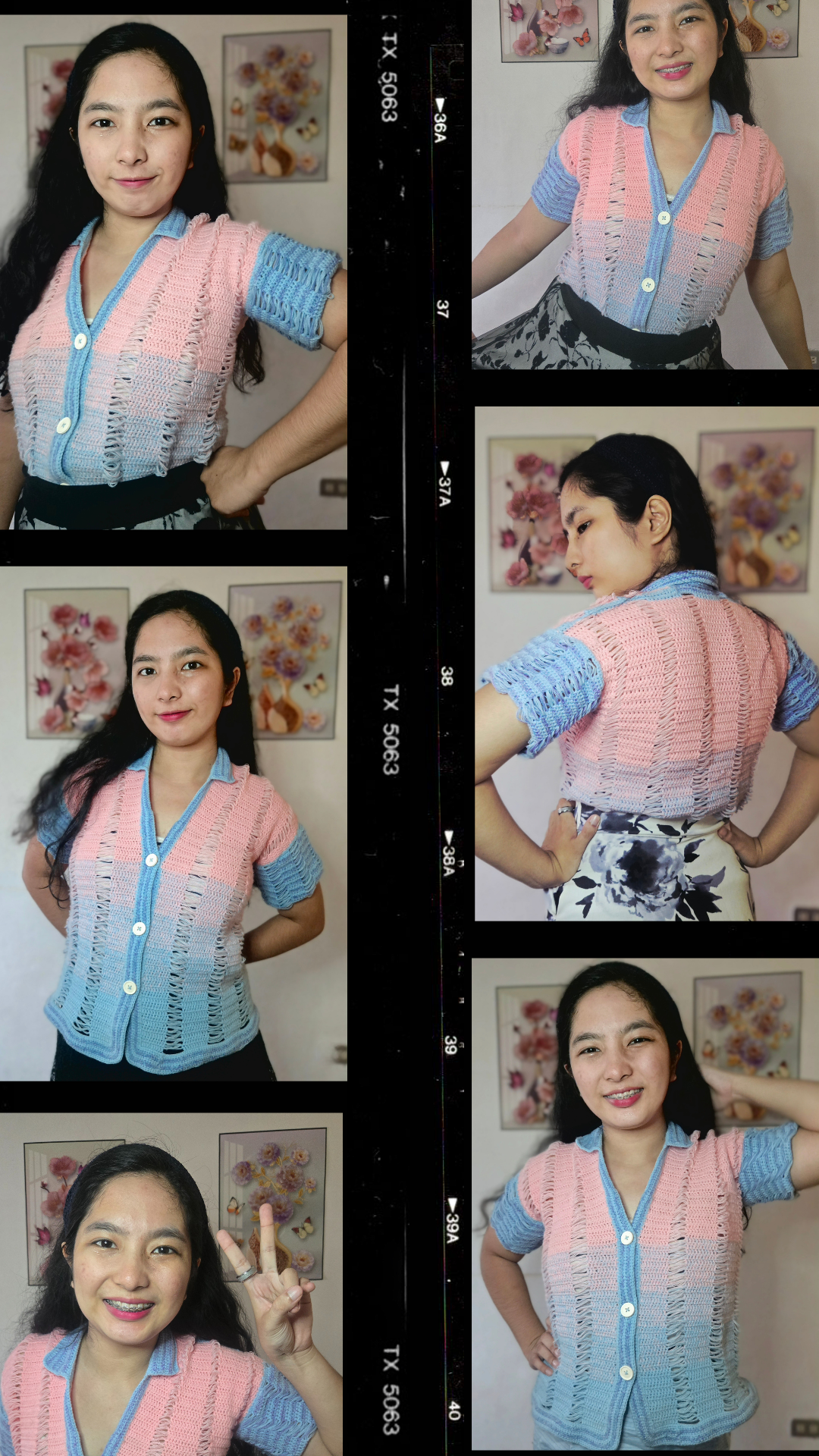 Frayed Cotton Candy Blouse